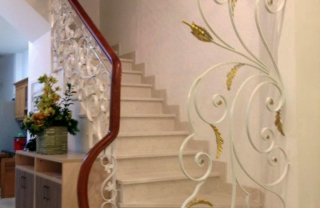 Cầu thang sắt nghệ thuật Châu Âu MDSCA08
